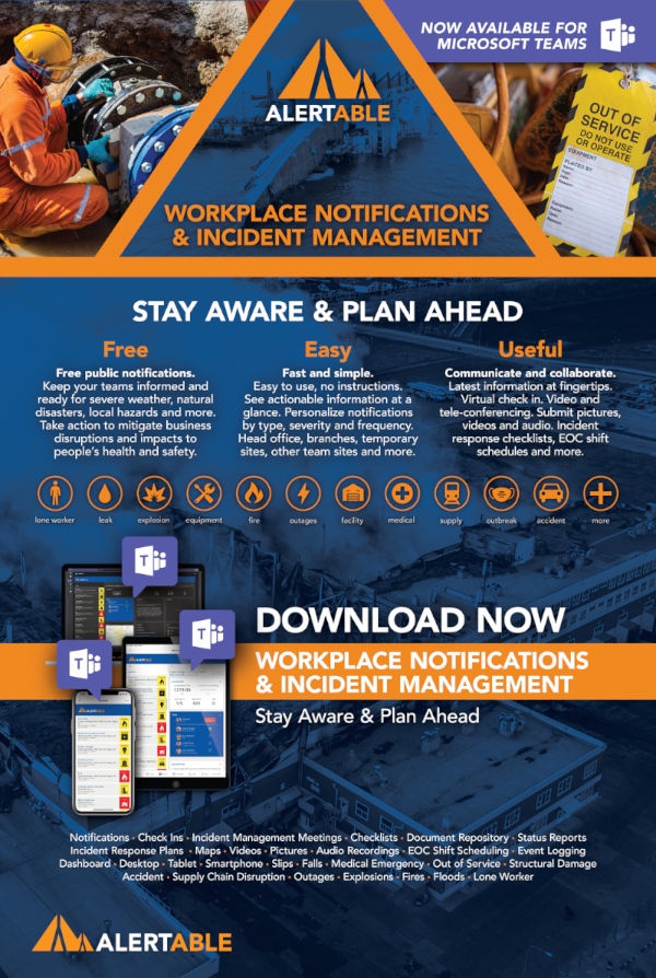 FREE image assets to promote Alertable in your workplace: posters
