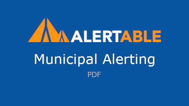 alertable municipal alerting
